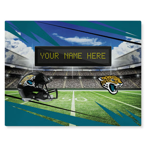 NFL Jacksonville Jaguars Scoreboard Personalized Washable Rug 62x84 Inches