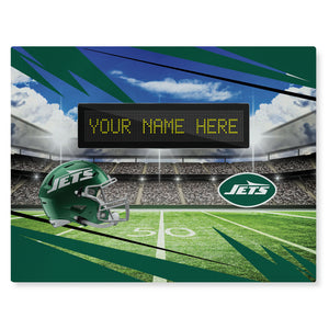 NFL New York Jets Scoreboard Personalized Washable Rug 62x84 Inches
