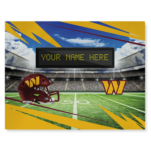 NFL Washington Commanders Scoreboard Personalized Washable Rug 62x84 Inches