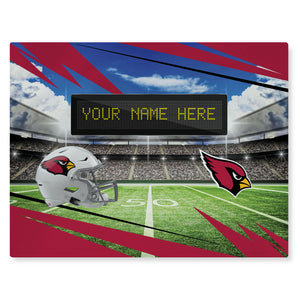 NFL Arizona Cardinals Scoreboard Personalized Washable Rug 62x84 Inches