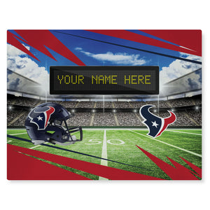 NFL Houston Texans Scoreboard Personalized Washable Rug 62x84 Inches