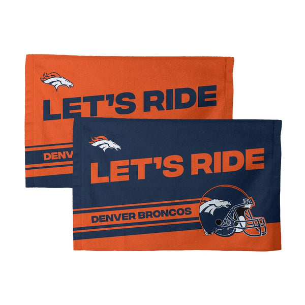 NFL Denver Broncos Play Action Fan Towel 2 Pack 16 x 25 Inches