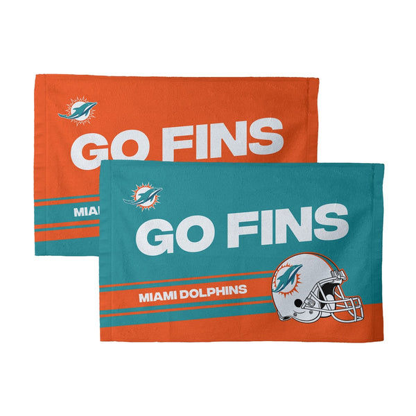 NFL Miami Dolphins Play Action Fan Towel 2 Pack 16 x 25 Inches