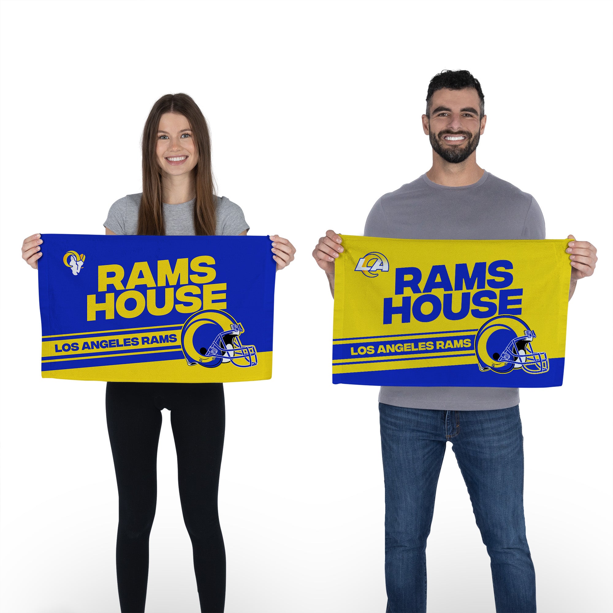 NFL Los Angeles Rams Play Action Fan Towel 2 Pack 16 x 25 Inches