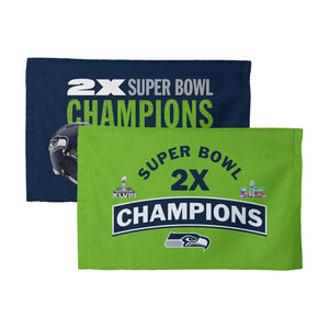 NFL Super Bowl 2026 Seattle Seahawks Multi Champs Built Fan Towel 16x25 inches