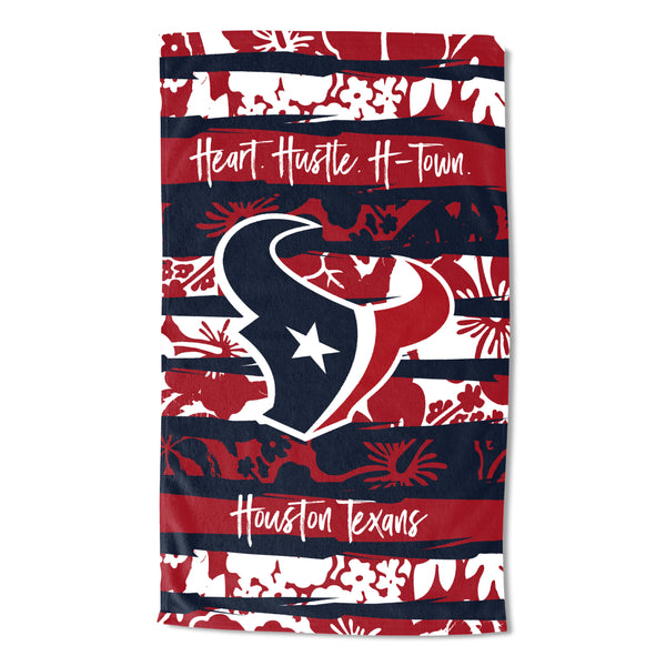 NFL Houston Texans Pocket Beach Towel 35 x 60 Inches