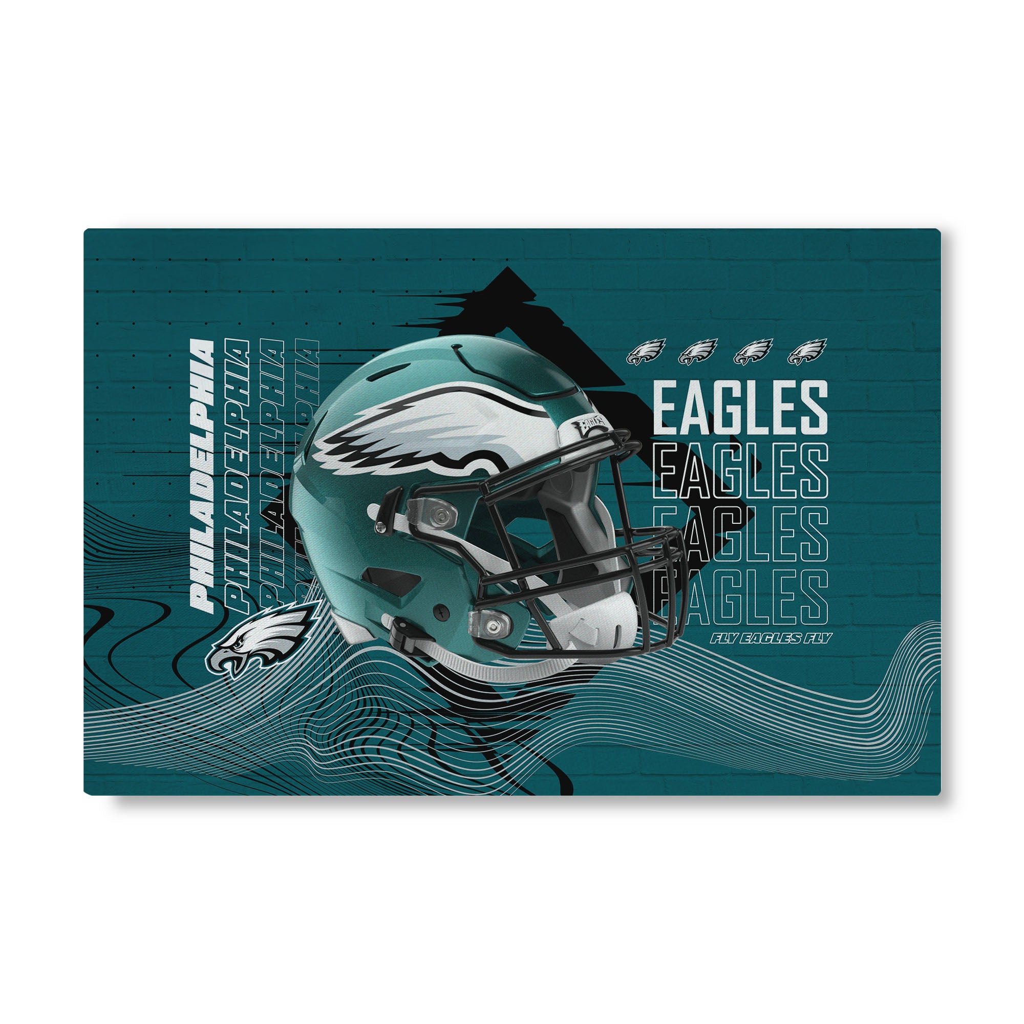 Philadelphia Eagles NFL Wavelength Washable Rug 20X32 Inches