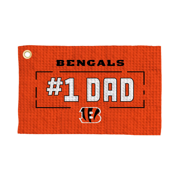 Cincinnati Bengals #1 Dad Waffle Golf Towel