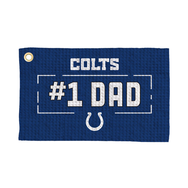 Indianapolis Colts #1 Dad Waffle Golf Towel