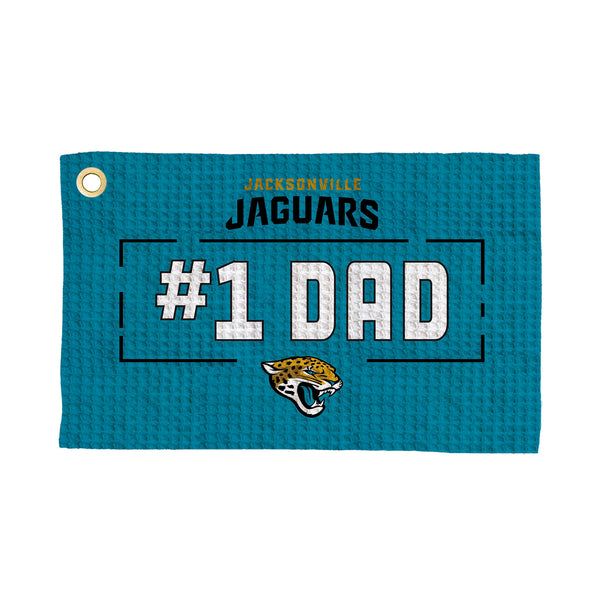 Jacksonville Jaguars #1 Dad Waffle Golf Towel