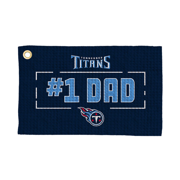Tennessee Titans #1 Dad Waffle Golf Towel