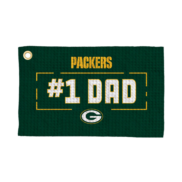 Green Bay Packers #1 Dad Waffle Golf Towel