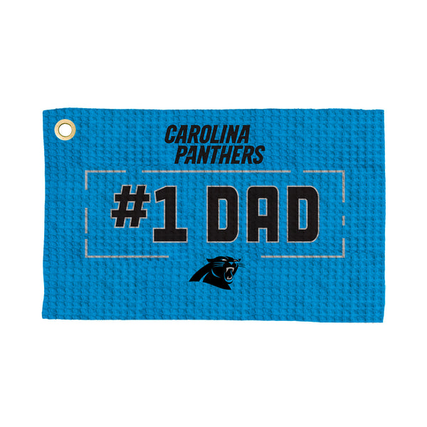 Carolina Panthers #1 Dad Waffle Golf Towel
