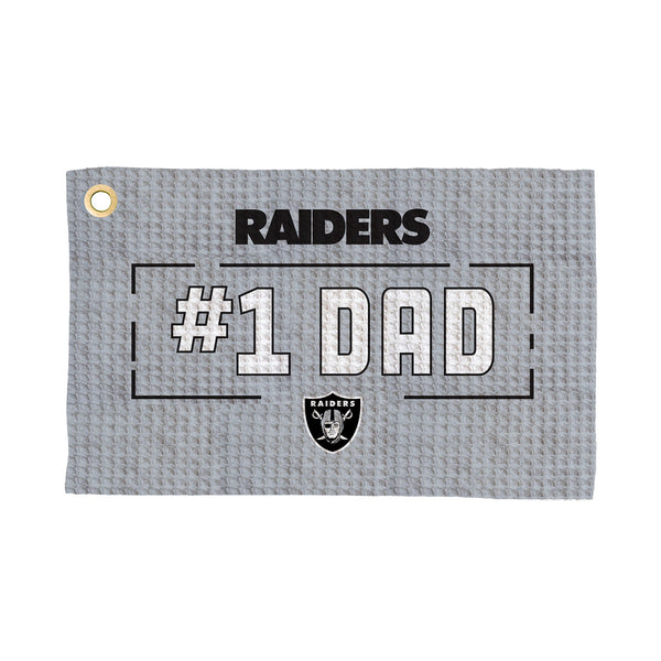 Las Vegas Raiders #1 Dad Waffle Golf Towel