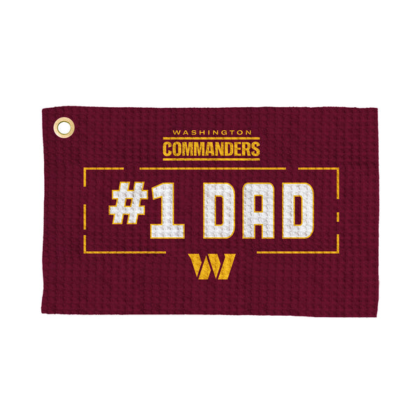 Washington Commanders #1 Dad Waffle Golf Towel