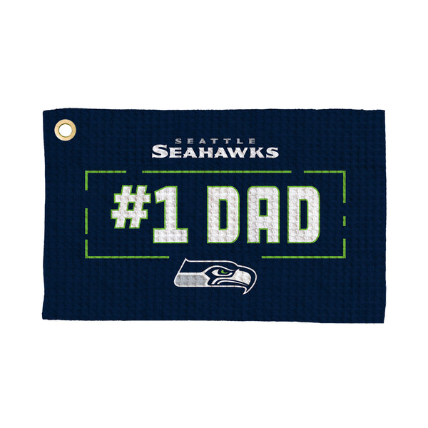 Seattle Seahawks #1 Dad Waffle Golf Towel