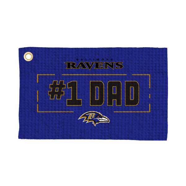 Baltimore Ravens #1 Dad Waffle Golf Towel