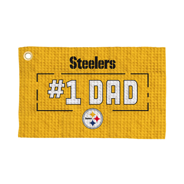 Pittsburgh Steelers #1 Dad Waffle Golf Towel