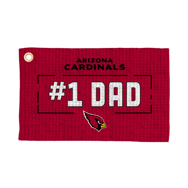 Arizona Cardinals #1 Dad Waffle Golf Towel