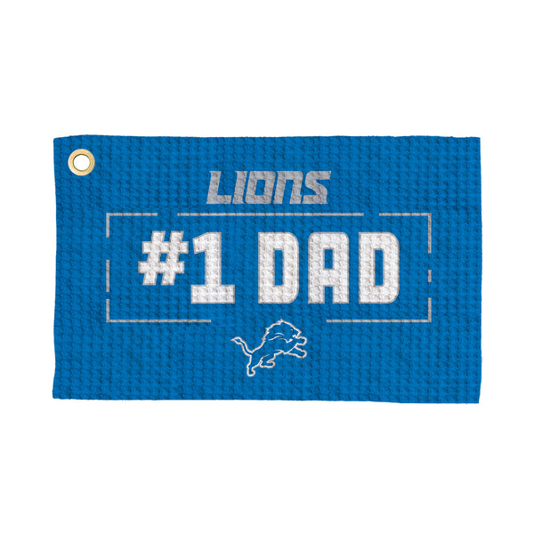 Detroit Lions #1 Dad Waffle Golf Towel