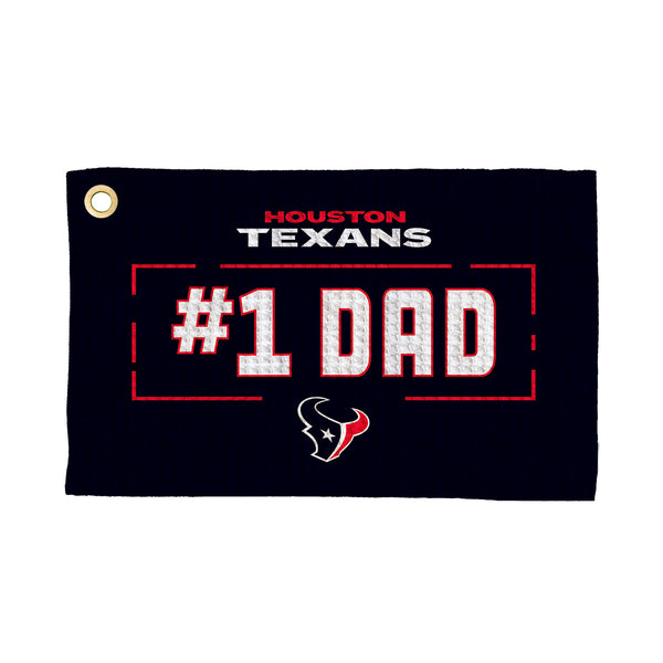 Houston Texans #1 Dad Waffle Golf Towel