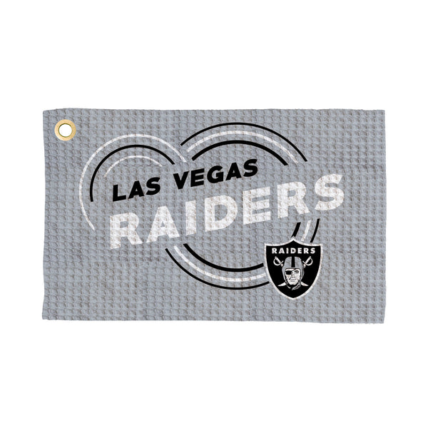 Las Vegas Raiders NFL Droplets Waffle Fan Towel 16x25 inches