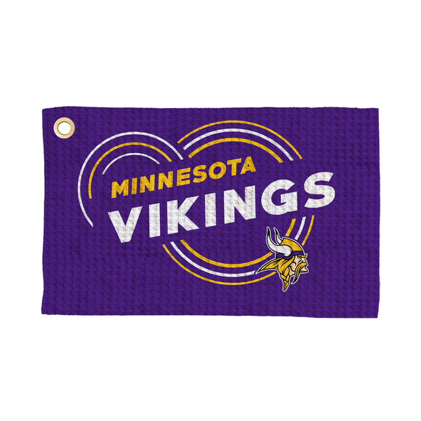 Minnesota Vikings NFL Droplets Waffle Fan Towel 16x25 inches