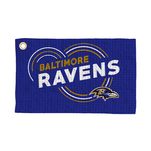 Baltimore Ravens NFL Droplets Waffle Fan Towel 16x25 inches