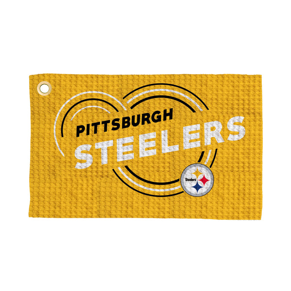 Pittsburgh Steelers NFL Droplets Waffle Fan Towel 16x25 inches