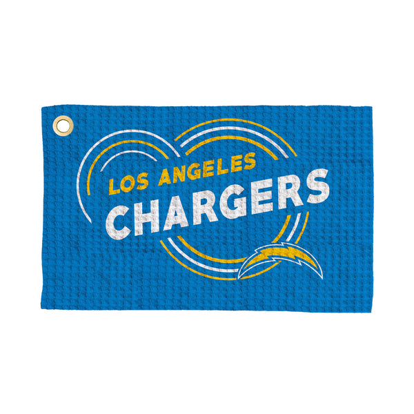 Los Angeles Chargers NFL Droplets Waffle Fan Towel 16x25 inches