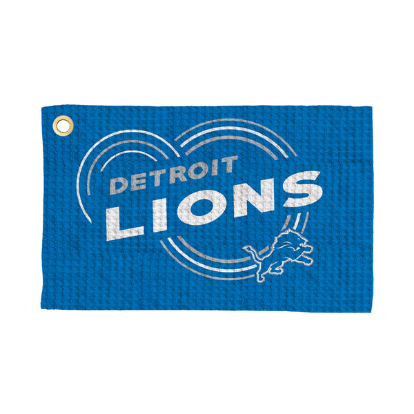 Detroit Lions NFL Droplets Waffle Fan Towel 16x25 inches