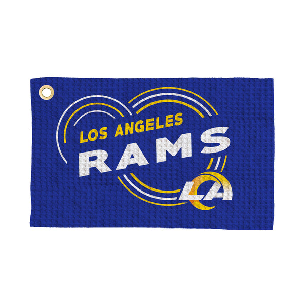 Los Angeles Rams NFL Droplets Waffle Fan Towel 16x25 inches