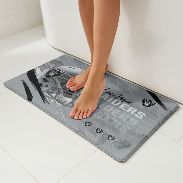 Las Vegas Raiders NFL Painted Embossed Floor Mat 18x30 inches