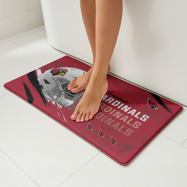 Arizona Cardinals NFL Painted Embossed Floor Mat 18x30 inches