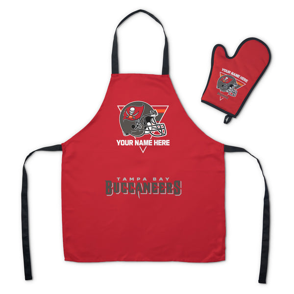 NFL Tampa Bay Buccaneers Personalized Apron BBQ Mitt Set