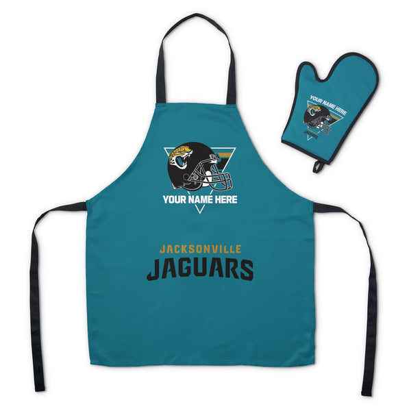 NFL Jacksonville Jaguars Personalized Apron BBQ Mitt Set