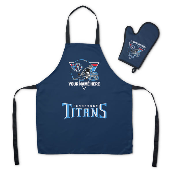 NFL Tennessee Titans Personalized Apron BBQ Mitt Set