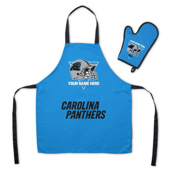 NFL Carolina Panthers Personalized Apron BBQ Mitt Set