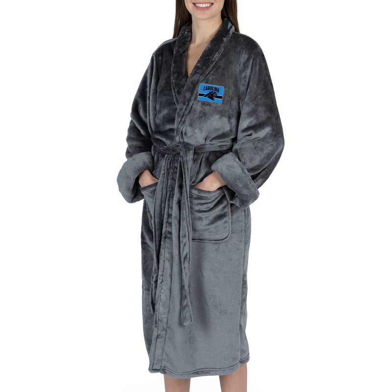 Carolina Panthers NFL Rollout Charcoal S/M Silk Touch Robe