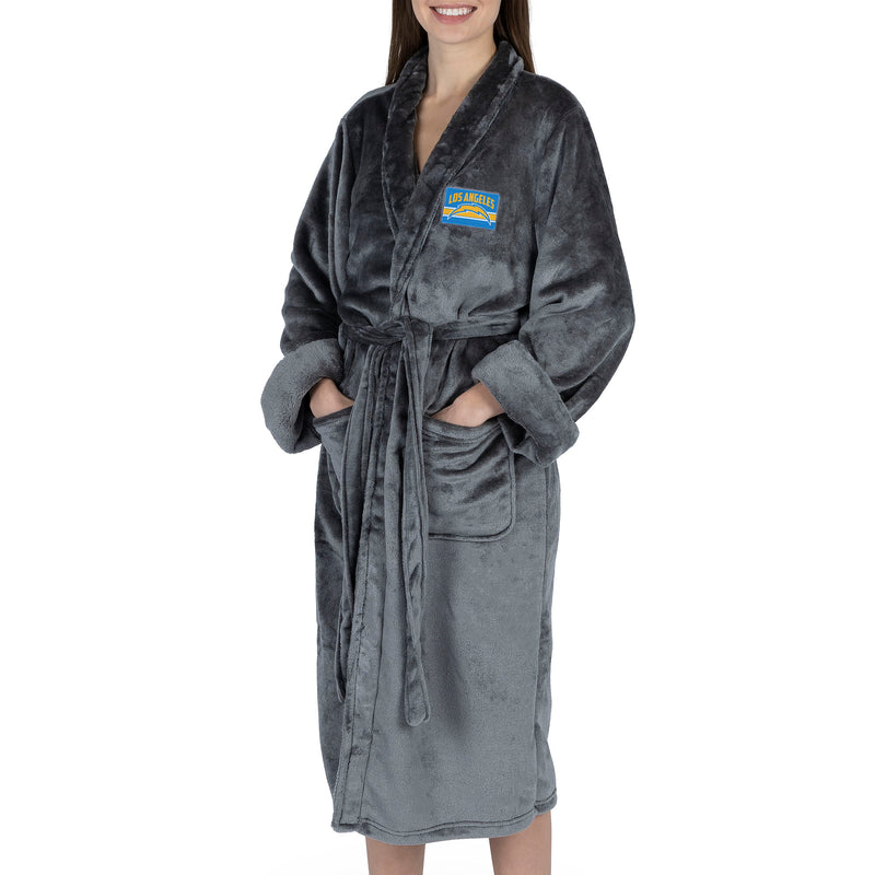 Los Angeles Chargers NFL Rollout Charcoal S/M Silk Touch Robe