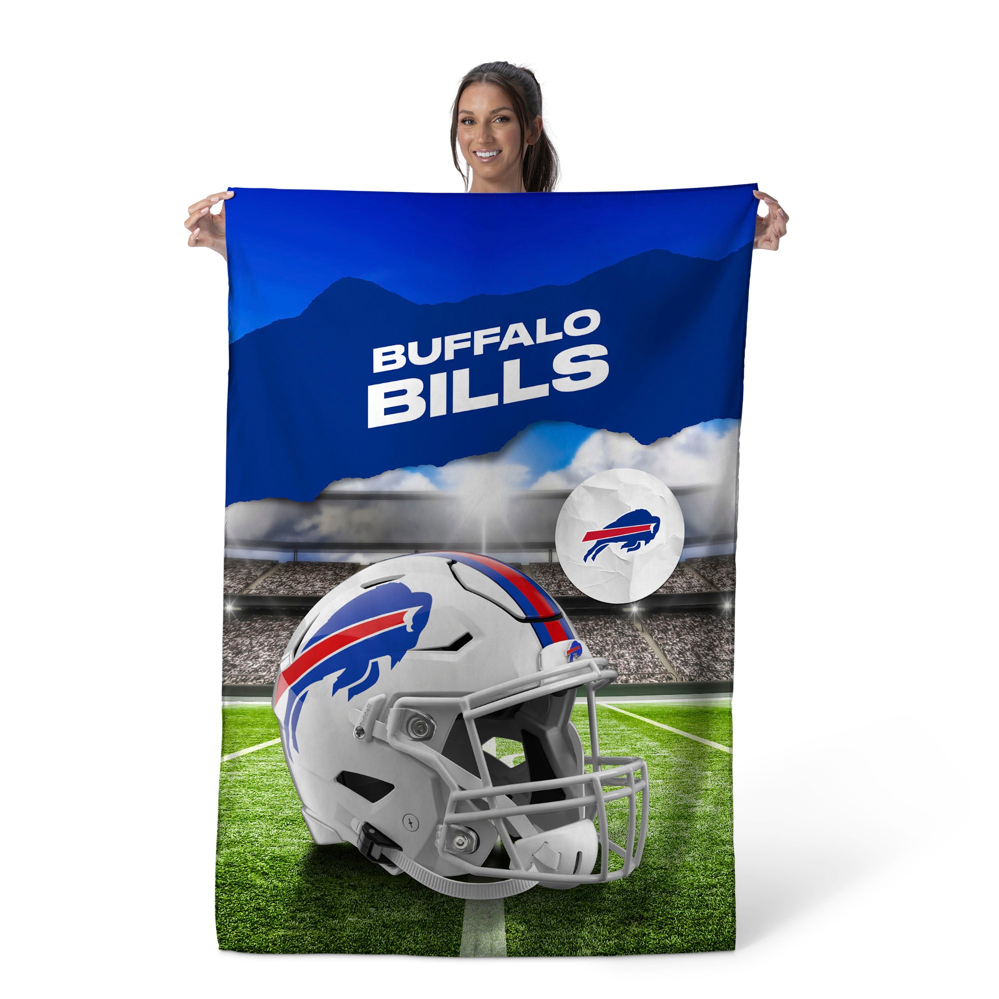 Buffalo Bills NFL Midfield Wall Hanging Tapestry 40 x 57 inches