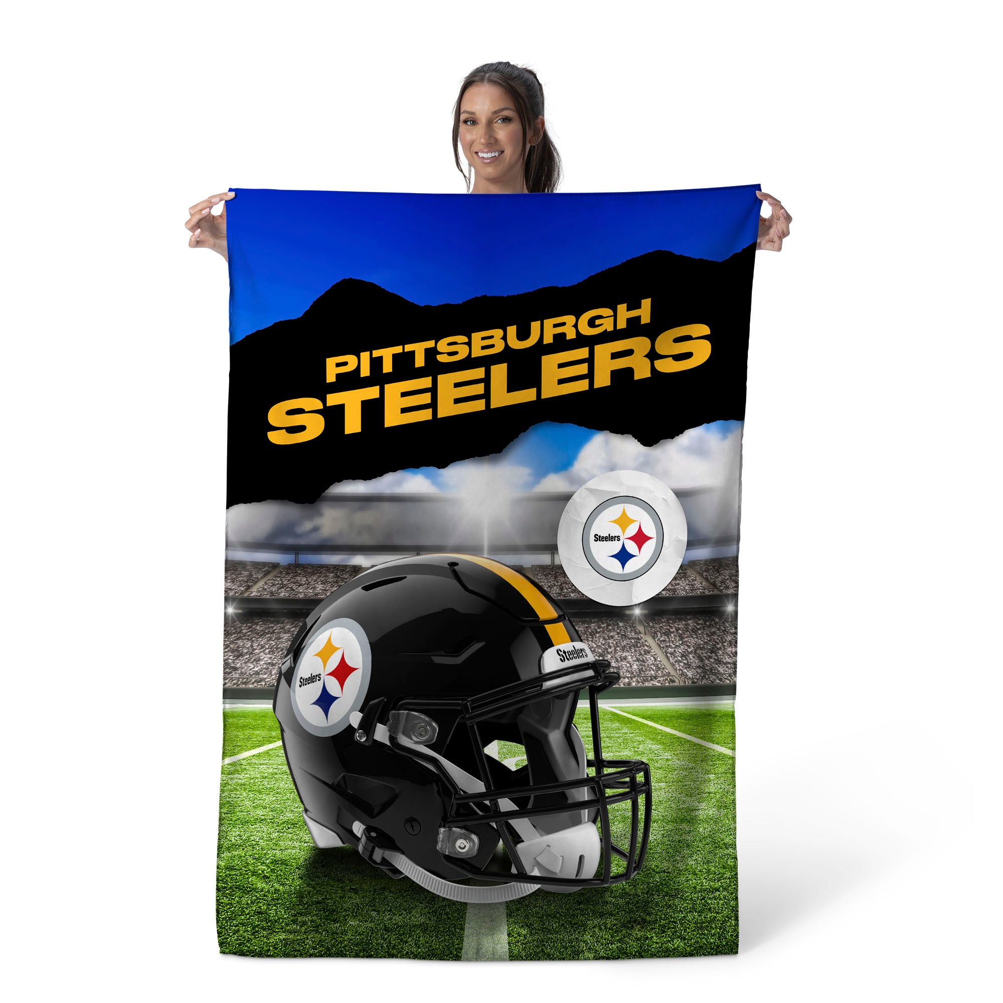 Pittsburgh Steelers NFL Midfield Wall Hanging Tapestry 40 x 57 inches