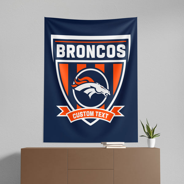 NFL Denver Broncos Allegiance Personalized Wall Hanging 50x60 Inches