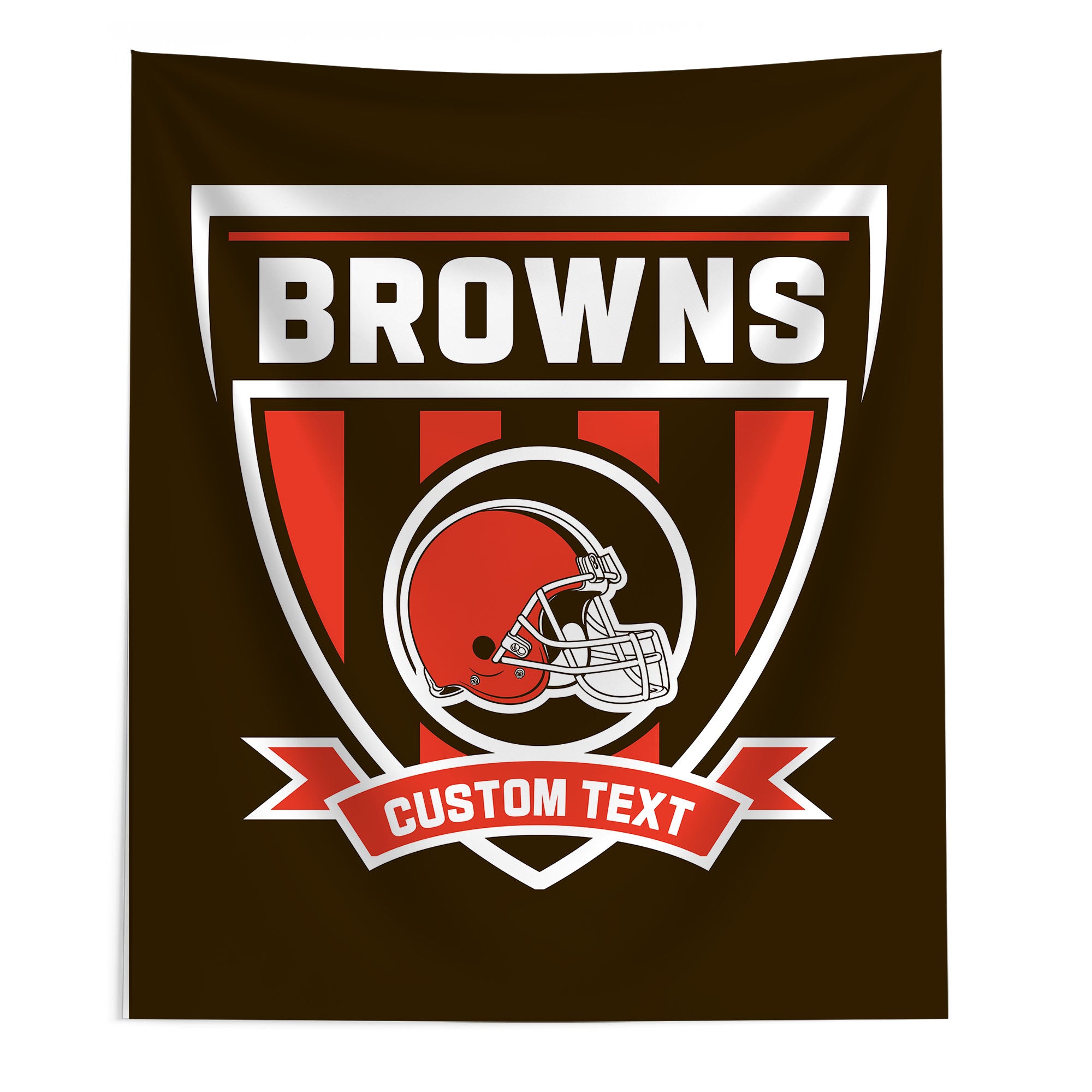 NFL Cleveland Browns Allegiance Personalized Wall Hanging 50x60 Inches