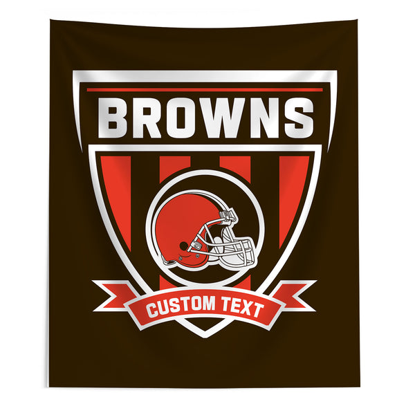 NFL Cleveland Browns Allegiance Personalized Wall Hanging 50x60 Inches