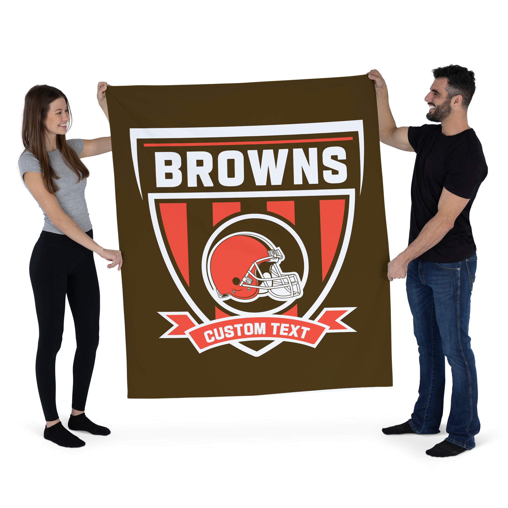 NFL Cleveland Browns Allegiance Personalized Wall Hanging 50x60 Inches