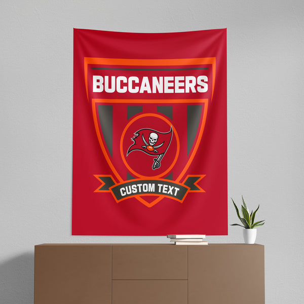 NFL Tampa Bay Buccaneers Allegiance Personalized Wall Hanging 50x60 Inches
