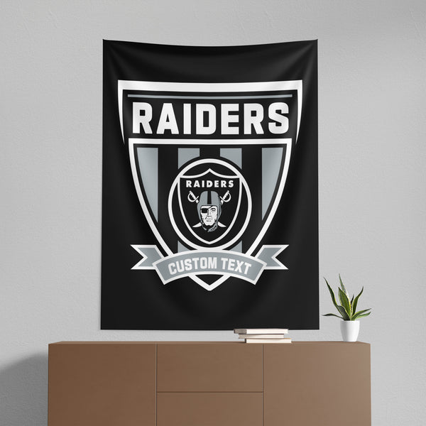 NFL Las Vegas Raiders Allegiance Personalized Wall Hanging 50x60 Inches