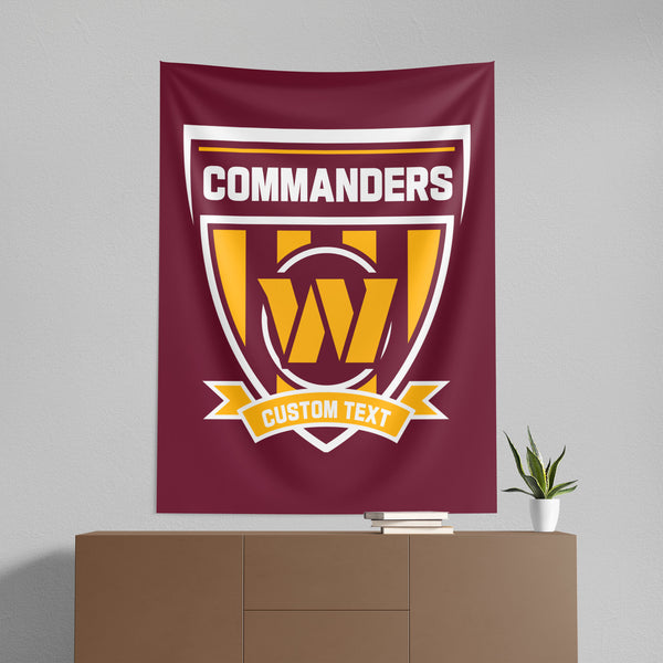 NFL Washington Commanders Allegiance Personalized Wall Hanging 50x60 Inches