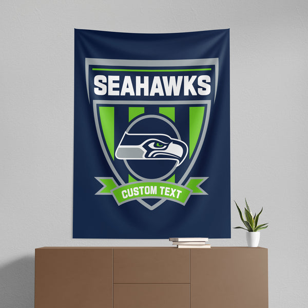 NFL Seattle Seahawks Allegiance Personalized Wall Hanging 50x60 Inches